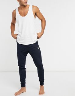 lounge sweatpants with contrast waist band in navy