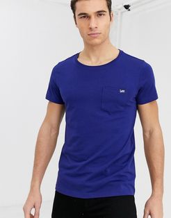 Jeans pocket t-shirt in blue-Blues