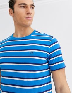 Jeans stripe t-shirt in blue-Blues