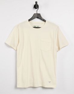 sustainable T-shirt in ecru-White