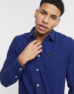 worker shirt in french blue-Blues