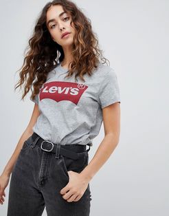 perfect t-shirt with batwing logo-Grey