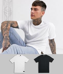 Levi's Skateboarding 2-pack t-shirts in white/black-Multi