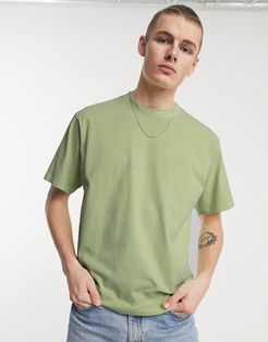 vintage logo t-shirt in shadow lime green