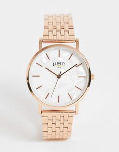 bracelet watch in rose gold