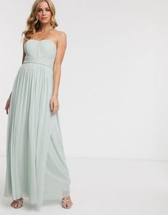 multiway maxi dress in soft green