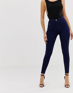 super highwaisted spray-on jean-Blues