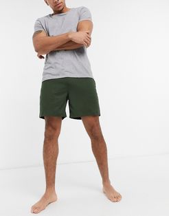 lounge shorts in khaki-Green