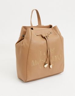 essential backpack in camel-Beige