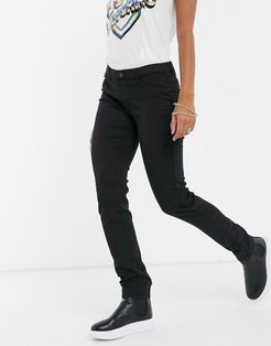 low rise skinny jeans in black