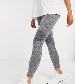 Mamalicious Maternity sports leggings in gray-Grey