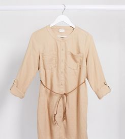 Mamalicious tunic blouse in camel-Brown