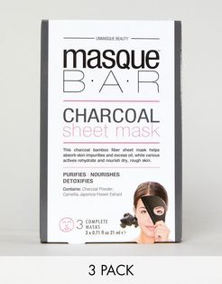 Charcoal Sheet Masks x3-No Color
