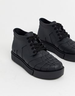 hi top chunky sneaker in black