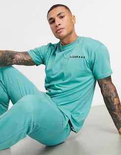 Essentials logo T-shirt in washed green