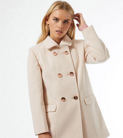 dolly coat in blush-Pink