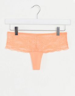 Helle lace hipster thong in orange