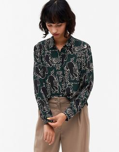 Helle recycled shirt in animal print-Multi