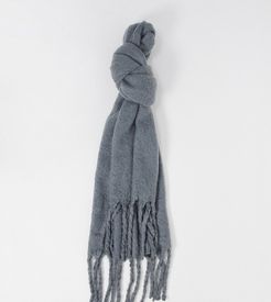 London Exclusive super soft scarf with tassels in gray