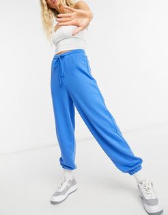 organic cotton set sweatpants in blue-Blues
