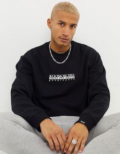 Box sweatshirt in black