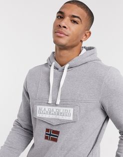 Burgee hoodie in gray-Grey