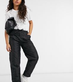 relaxed fit pants in black quilting