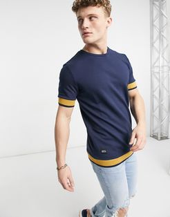 striped T-shirt in navy