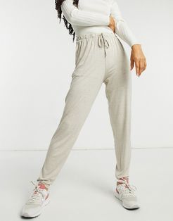 cozy lounge sweatpants in mink-Brown