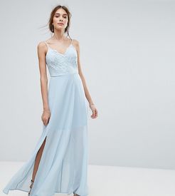 Lace Cami Maxi Dress-Blues