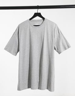 oversized t-shirt in gray-Grey
