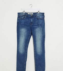 PLUS slim jeans in washed blue-Blues