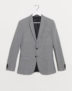 skinny suit jacket in gray-Grey