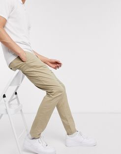 slim chino pants in stone-Neutral