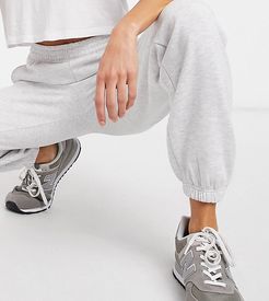 cuffed sweatpants in gray - part of a set-Grey