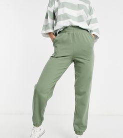 cuffed sweatpants in khaki-Green