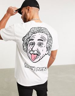 happy days oversized t-shirt-White