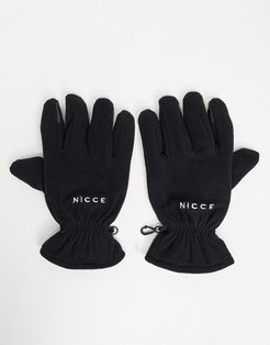 soft touch gloves in black