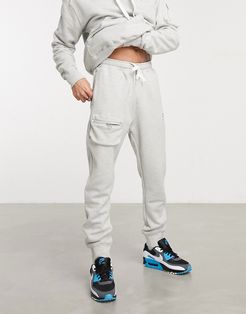 Airmoji cuffed sweatpants in gray-Grey