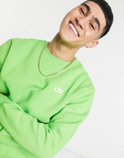 Club crew neck sweatshirt in green