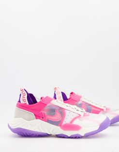 Nike Jordan Delta Breathe sneakers in sail, hyper pink, and fierce purple