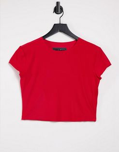 city ready crop top in red