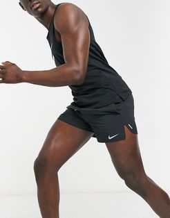 Flex Stride 5-inch shorts in black