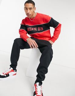 HBR crew neck sweatshirt in red