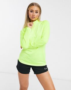 Nike Soccer dry academy long sleeve top in green