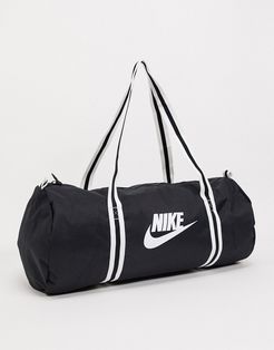 logo holdall in black