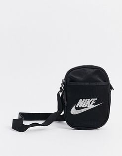 logo side bag in black