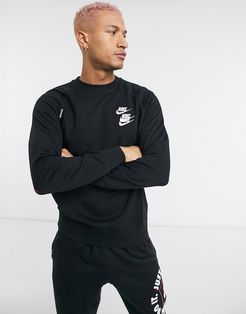 World Tour Pack graphic crew neck sweatshirt in black