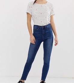 Callie high waist skinny jeans in mid blue denim-Blues