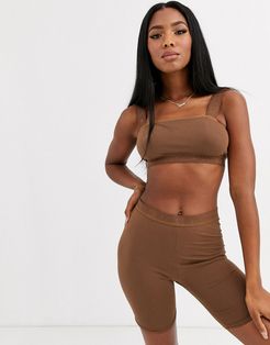 Cocoa by NS nude bandeau bralette in medium-Neutral